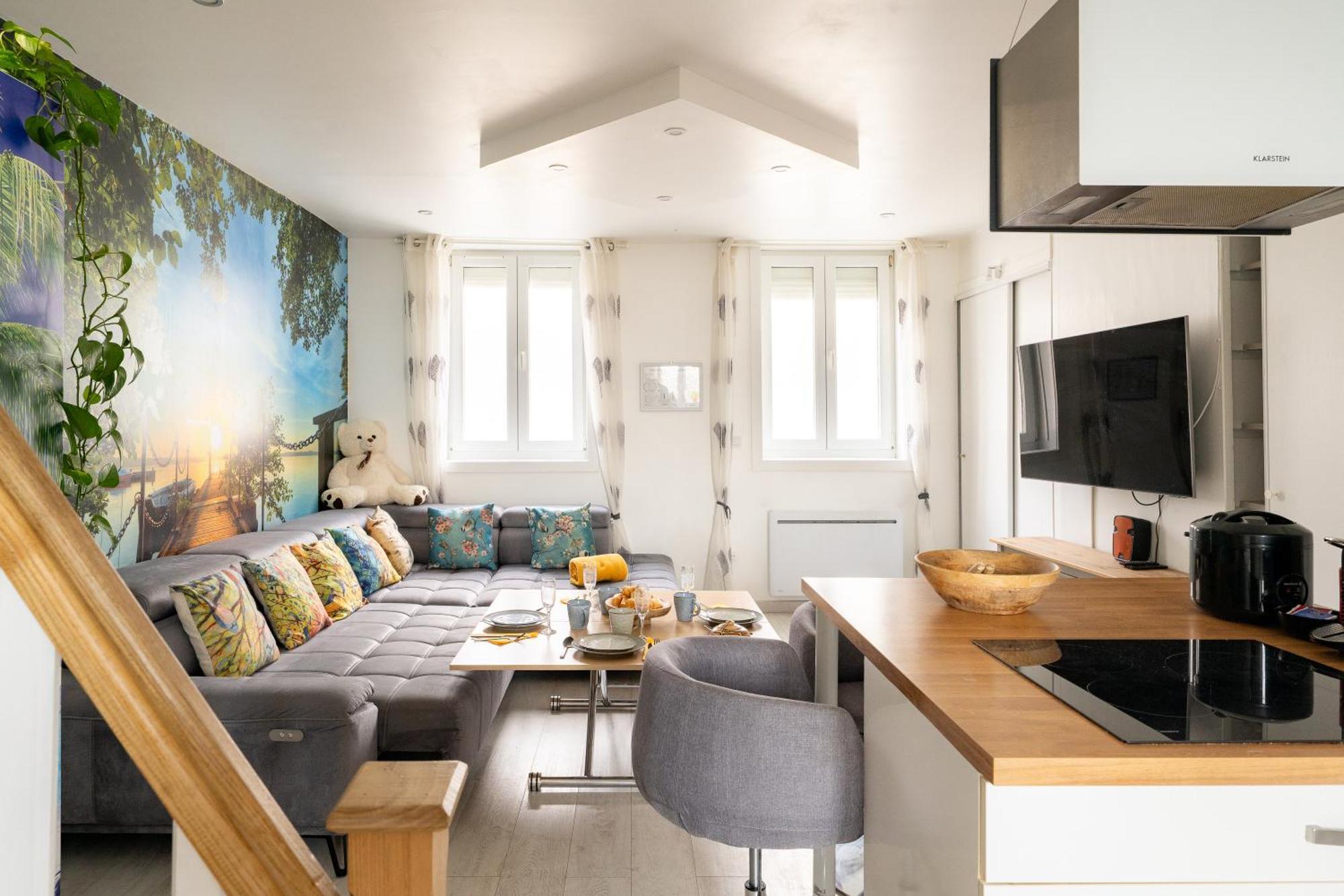 Casa Inca Calais - Duplex Soleil Latino - Parking Free, Station Apartment Exterior foto